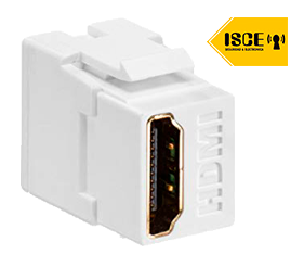 LEVITON CONECTOR HDMI DE ALIMENTACION DIRECTA BLANCO