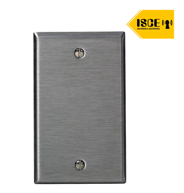 LEVITON PLACA CIEGA 2X4 DE ACERO
