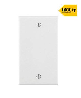 LEVITON PLACA CIEGA NYLON BLANCO