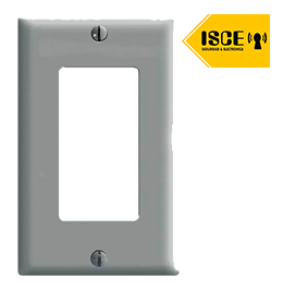 LEVITON PLACA SIMPLE DECORA NYLON BLANCA 