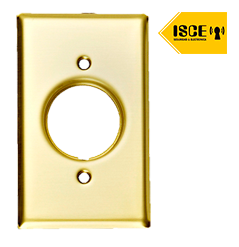 LEVITON PLACA SIMPLE HERMETICA P/TOMACORRIENTE BRONCE