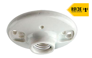 LEVITON SOCKET E27 (WALL) DE PORCELANA