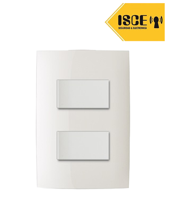 LEVITON INTERRUPTOR DOBLE 10A 250V C/PLACA CIEN BLANCA