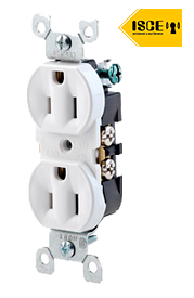 LEVITON TOMA DOBLE EMPOTRABLE L/T 15A 125V BLANCO 