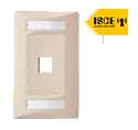 SATRA PLACA PARED SIMPLE 1PTO BLANCO