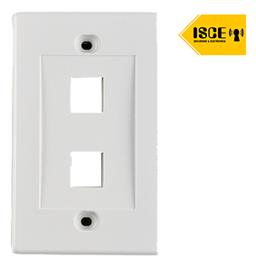 SATRA PLACA PARED SIMPLE 2PTO BLANCO