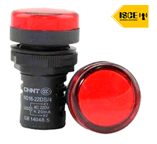 CHINT LAMPARA DE SEÑALIZACION TIPO LED COLOR ROJO 22MM 220V