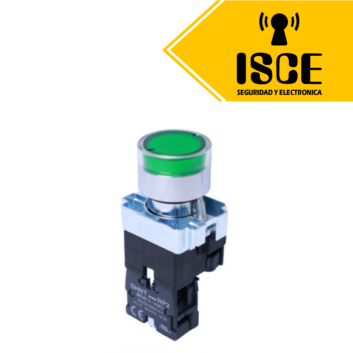 CHINT PULSADOR LUMINOSO NA CON LAMPARA TIPO LED COLOR VERDE 220V