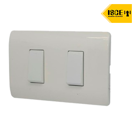 UYUSTOOLS CONMUTADOR EMPOTRABLE DOBLE ACERO INOX