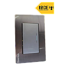 UYUSTOOLS CONMUTADOR EMPOTRABLE SIMPLE ACERO INOX