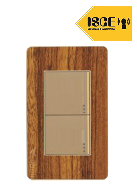 UYUSTOOLS INTERRUPTOR EMPOTRABLE DOBLE MADERA