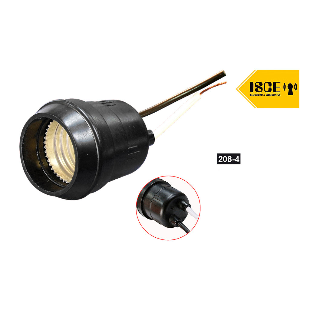 OPALUX SOCKET AEREO CON CABLE PARA INTERPERIE 600V - 660W