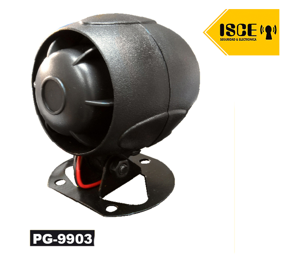 OPALUX SIRENA NEGRA 12VDC 6 TONOS  45WATT PROFESIONAL