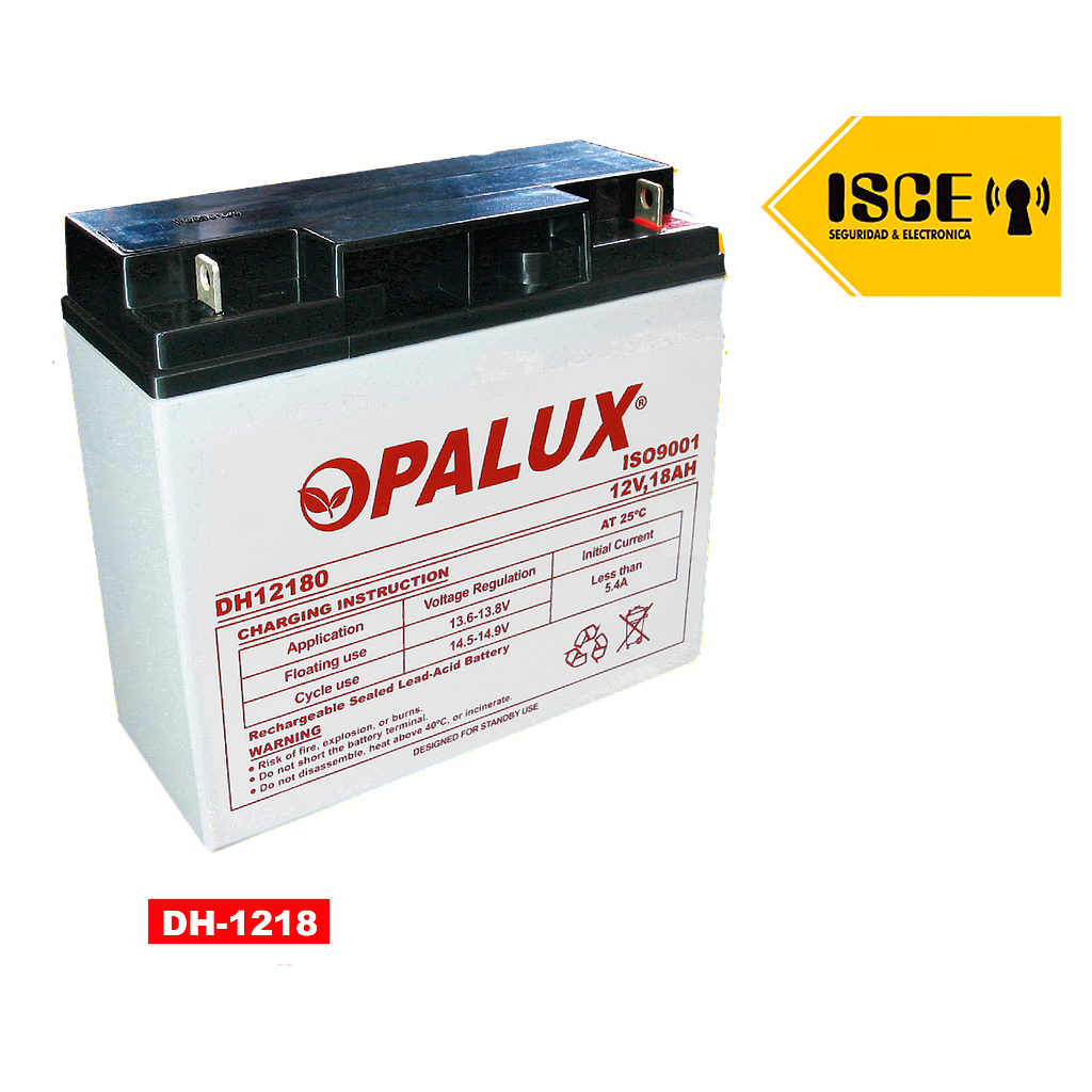 OPALUX BATERIA SECA 12V A 18AH