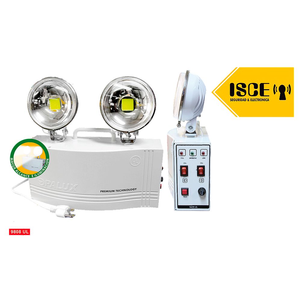 OPALUX LAMPARA DE EMERGENCIA METAL 4H 40W UL BATERIA 12V/7AH
