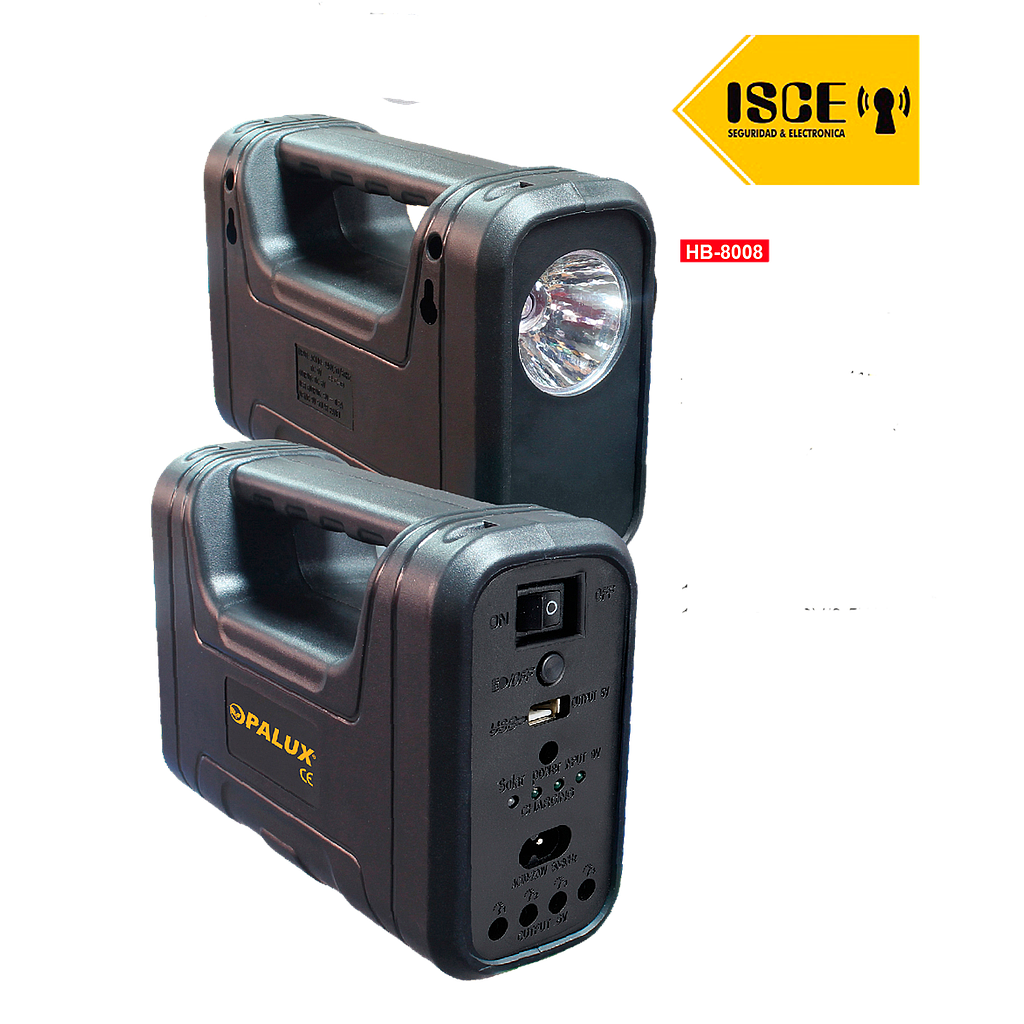 OPALUX SISTEMA DE ILUMINACIÓN REC C/LINTERNA /PANEL 5.9V-3