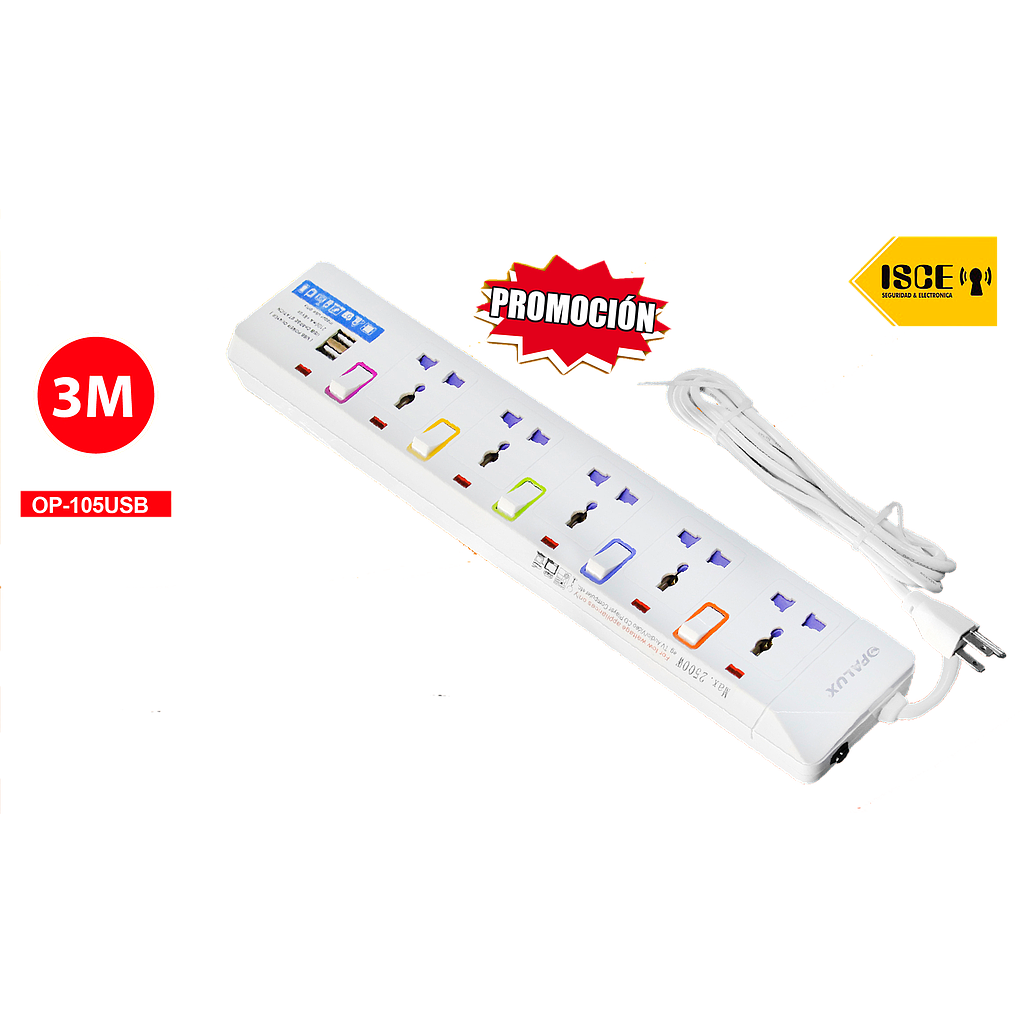 OPALUX SUPRESOR DE PICO 5 SALIDAS 2500W