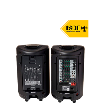 BATBLACK PARLANTE PORTATIL CON USB CAJA AMPLIFICADA 8&quot; 300W CON BATERIA LITHIUM