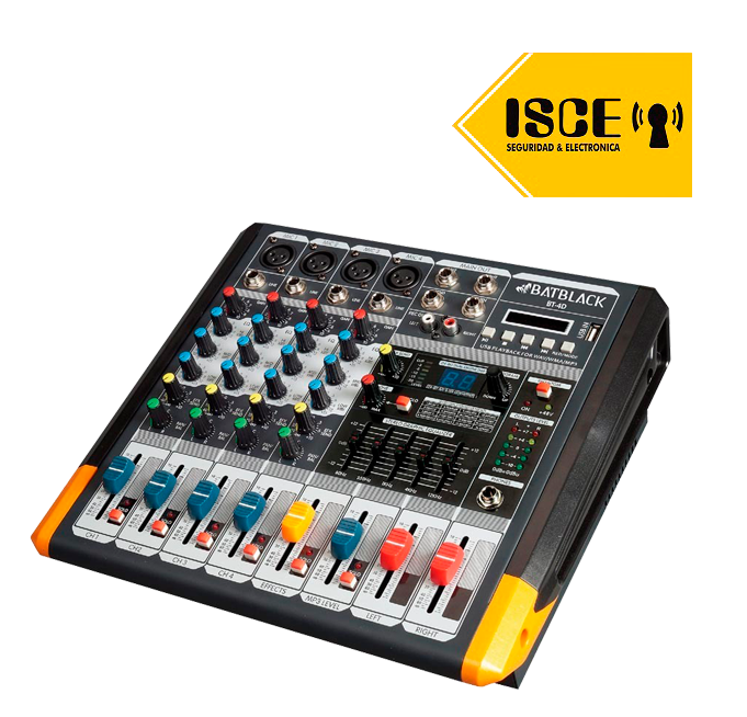 BATBLACK CONSOLA AMPLIFICADA 1000W C/USB BLUETOOTH