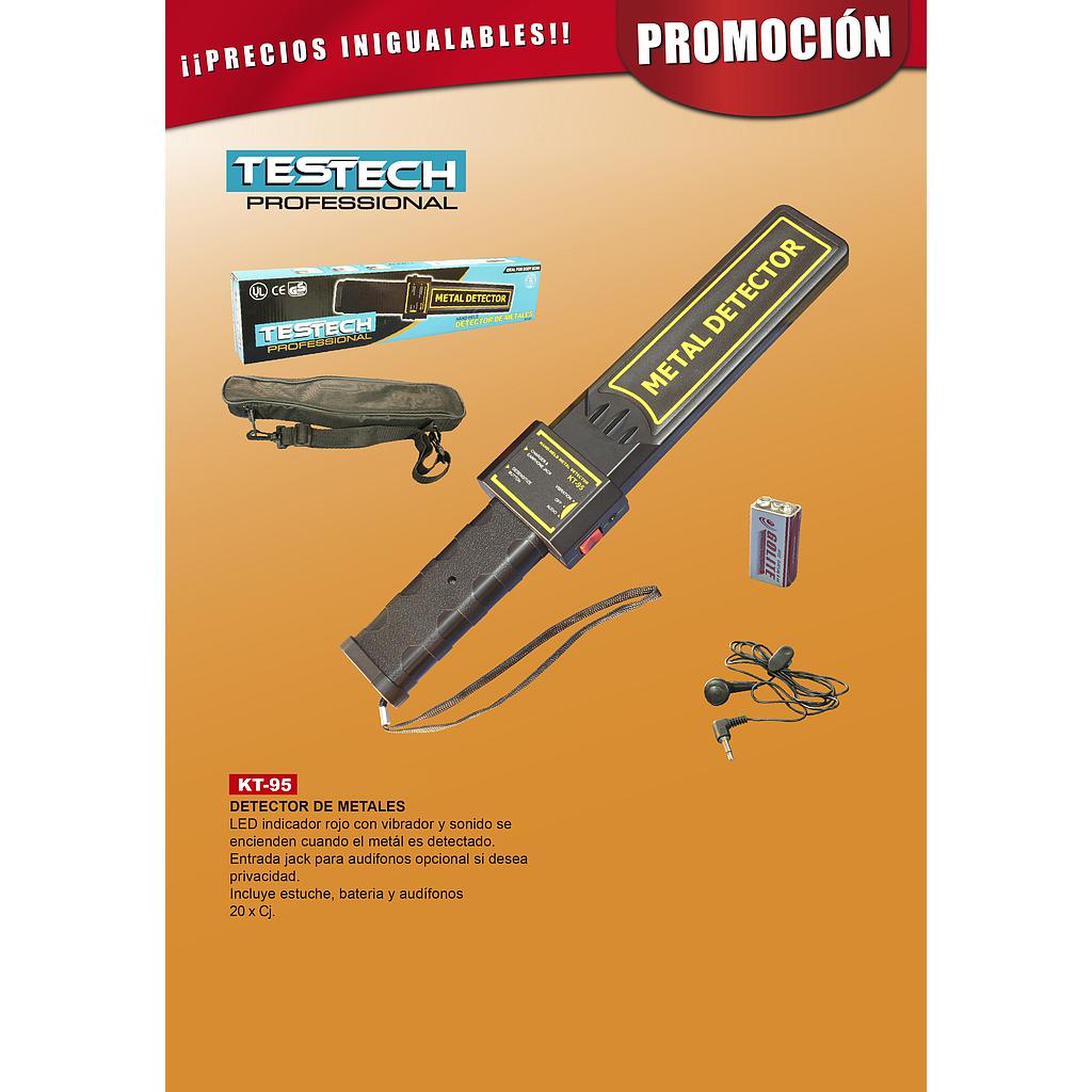 TESTECH DETECTOR DE METALES P/SEGURIDAD C/SONIDO