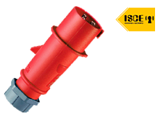 MENNEKES ENCHUFE 16 AMP 2P+T 415V ROJO9H IP44