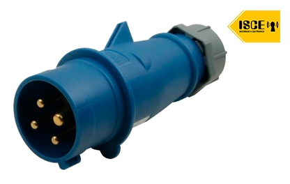 MENNEKES ENCHUFE 16AMP 3P+T 250V AZUL 9H IP44