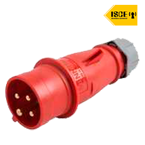 MENNEKES ENCHUFE 16AMP 3P+T 415V ROJO 6H IP44