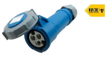 MENNEKES TOMA AEREO 16AMP 2P+T 250V AZUL 6H IP67