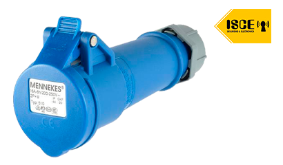 MENNEKES TOMA AEREO 16AMP 3P+T 250V AZUL 9H IP44