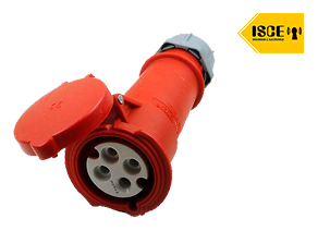 MENNEKES TOMA AEREO 32AMP 3P+T 415V ROJO 6H IP44