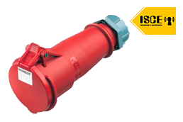 MENNEKES TOMA AEREO 32AMP 2P+T 415V ROJO 9H IP44
