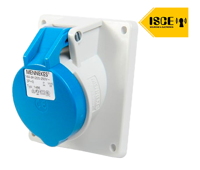 MENNEKES TOMA EMPOTRABLE 16AMP 3P+T 250V AZUL 9H IP44