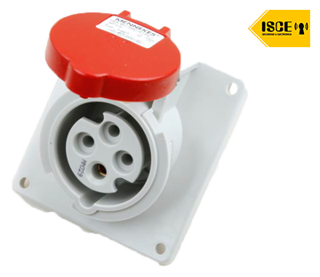 MENNEKES TOMA EMPOTRABLE 16AMP 3P+T 415V ROJO 6H IP44