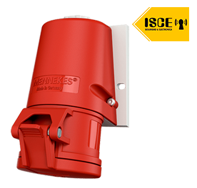 MENNEKES TOMA VISIBLE 16AMP 415V ROJO 6H IP44 LIBRE DE HALOGENO