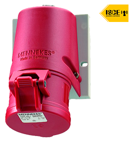 MENNEKES TOMA VISIBLE 32AMP 3P+N+T 415V ROJO 6H IP44