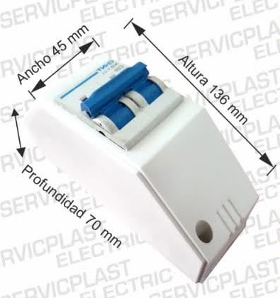 SERVICPLAST CAJA PIRAMIDE PVC BLANCO
