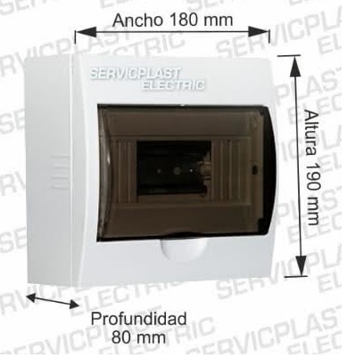 SERVICPLAST TABLERO PVC ADOSABLE 8 POLOS