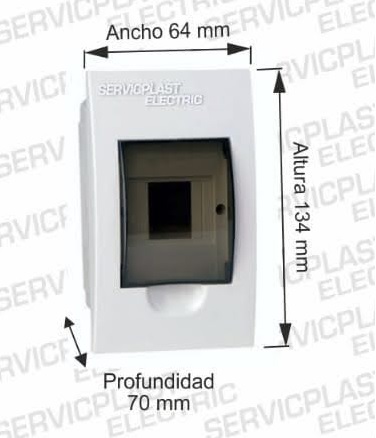 SERVICPLAST TABLERO PVC EMPOTRABLE 4 POLOS