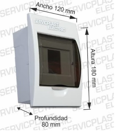 SERVICPLAST TABLERO PVC EMPOTRABLE 6 POLOS