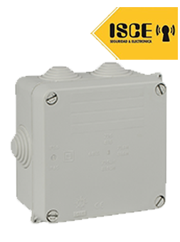 SOLERA CAJA DE PASE LIBRE DE HALOGENO CON CONOS 100X100X55MM IP55 IK07 GRIS