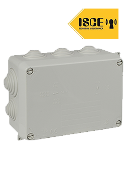 SOLERA CAJA DE PASE LIBRE DE HALÓGENO CON CONOS 153X110X65MM IP55 IK07 GRIS