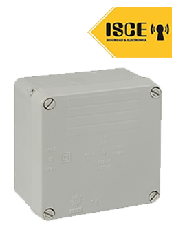 SOLERA CAJA DE PASE LIBRE DE HALOGENO SIN CONOS 100X100X55MM IP65 IK07 GRIS