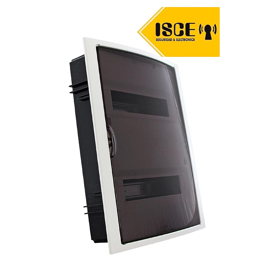 SOLERA TABLERO RIEL DIN ADOSABLE LIBRE DE HALOGENO 28 POLOS PUERTA FUME A/H IP40 IK07