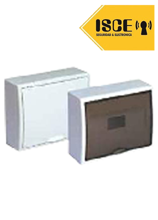 SOLERA TABLERO RIEL DIN ADOSABLE LIBRE HALOGENO 12 POLOS PUERTA FUME IP40 IK07