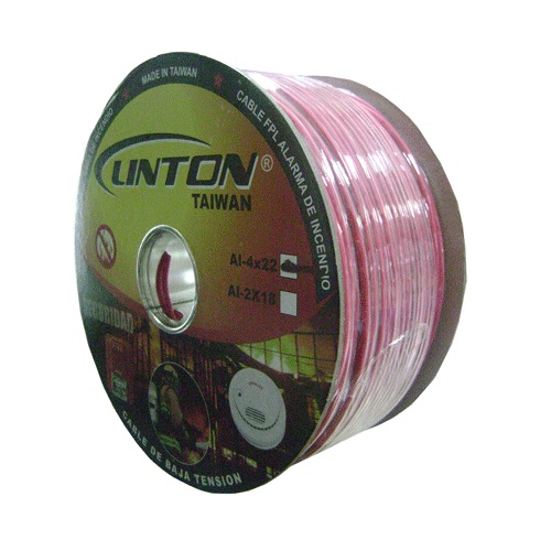 LINTON CABLE PARA ALARMA DE INCENDIO 4X22AWG FPL ROJO