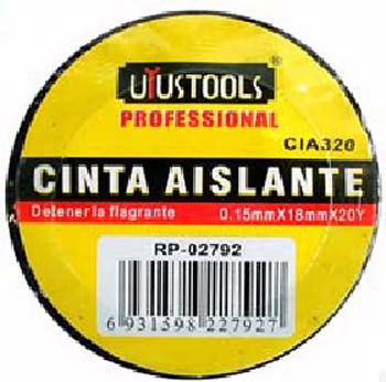 UYUSTOOLS CINTA AISLANTE 0.15MM X 18MM X 20Y