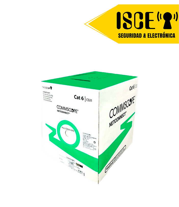 AMP/COMMSCOPE CABLE UTP CAT 6 LSZH-1 4PX24 AWG BLANCO