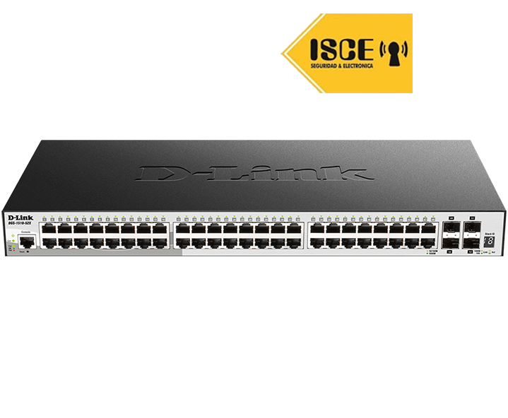 D-LINK SWITCH 52-PORT GIGABIT SMARTPRO UTP 48 UTP Y 4 SFP+ 10G PORTS