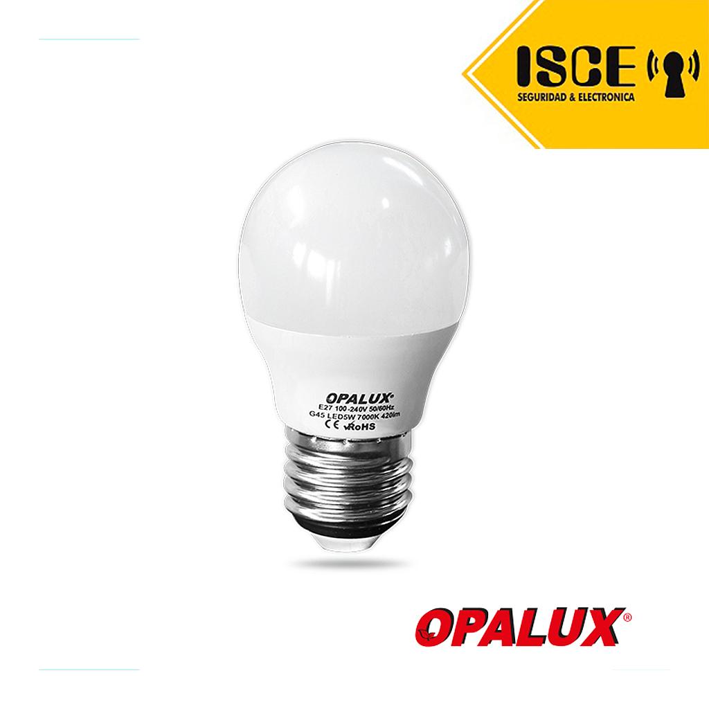 OPALUX FOCO LED 5W G45 E-27 LUZ CALIDA 420LM 3000K 185-264VAC