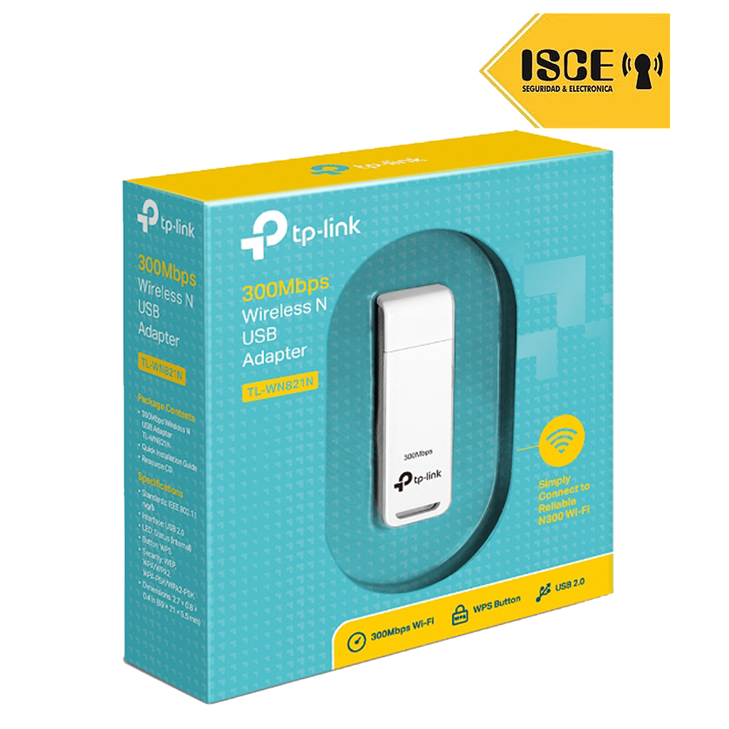 TP-LINK ADAPTADOR USB INALAMBRICO N 300MBPS